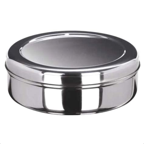 Stainless Steel Round Box 